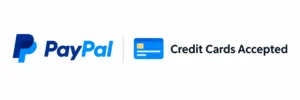 Secure payment methods accepted including PayPal and credit cards for IPTV Ireland